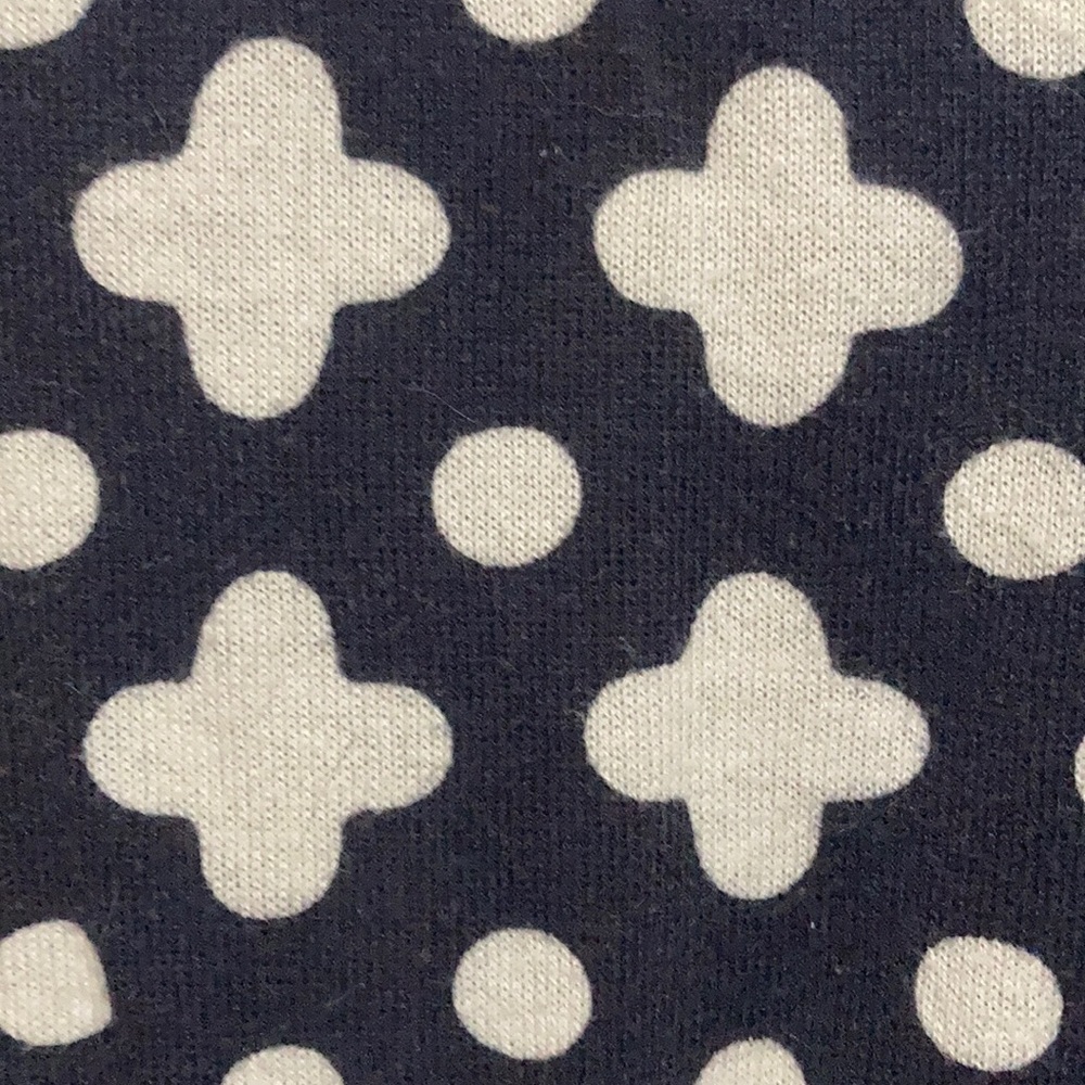 J.Crew navy patterned button down sweater - Picture 3 of 3